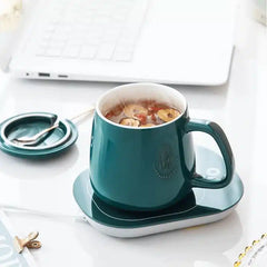 Portable Coffee Ceramic Mug Set With Warming Coaster
NIQ-CM-4R4