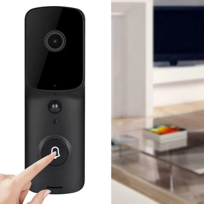 WiFi Smart Video Doorbell Camera – Black_0