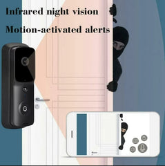 WiFi Smart Video Doorbell Camera – Black_2