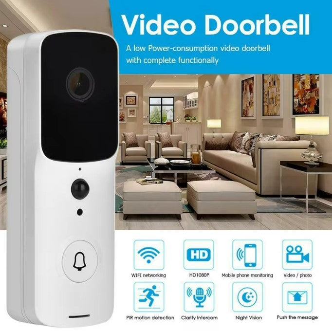 WiFi Smart Video Doorbell Camera – Black_3